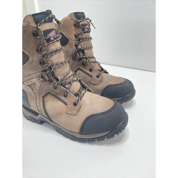 Red Wing Men’s Work Boots ASTMF 2892-11 Slip Resist Leather Waterproof Vibram 12