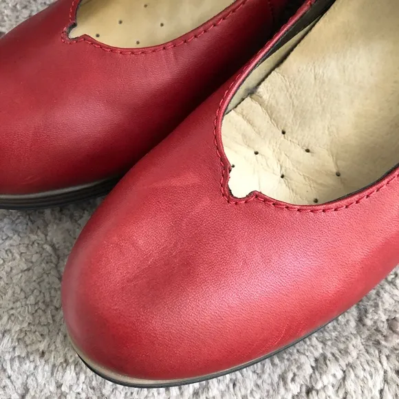 Red Wolky Mary Jane Shoes Size 41 NWOB