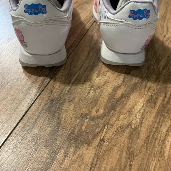Reebok Peppa Pig Club Kids Trainers Pink Shoes Size 10.5