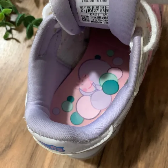 Reebok Peppa Pig Club Kids Trainers Pink Shoes Size 10.5