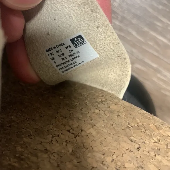 Reef White Slide Sandals