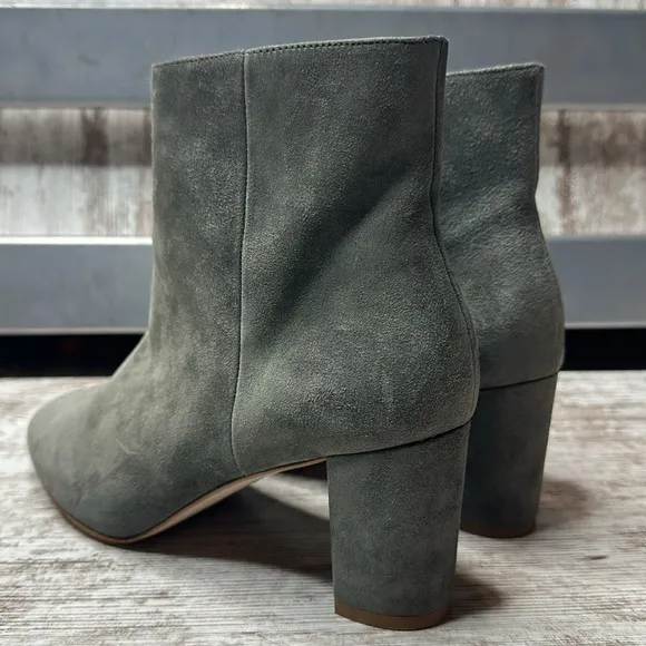 REISS Florens Suede Block Heeled Boots Women’s Sz 9.5