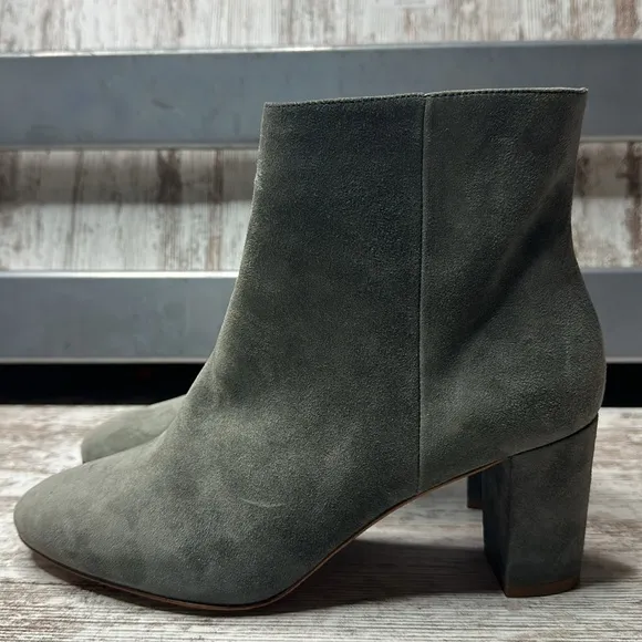 REISS Florens Suede Block Heeled Boots Women’s Sz 9.5