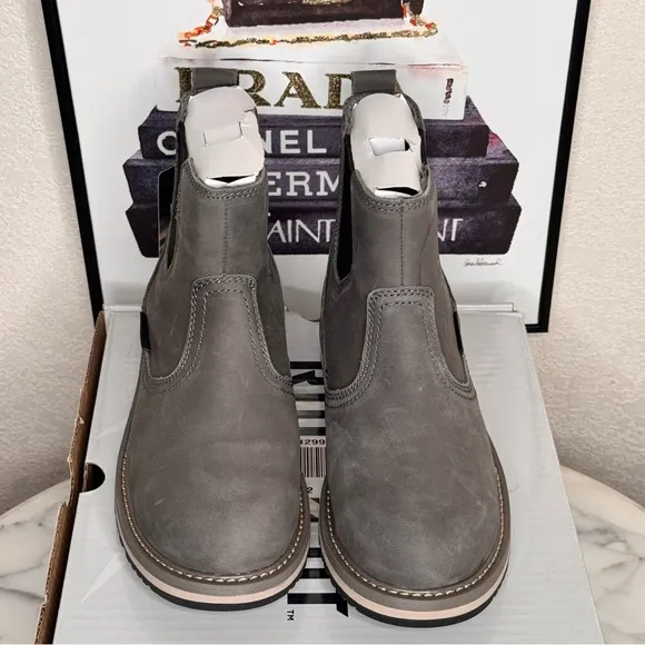 Ridgecut Homesteader Waterproof Chelsea Gray Boots,SZ 7M chore,farm,work,outdoor