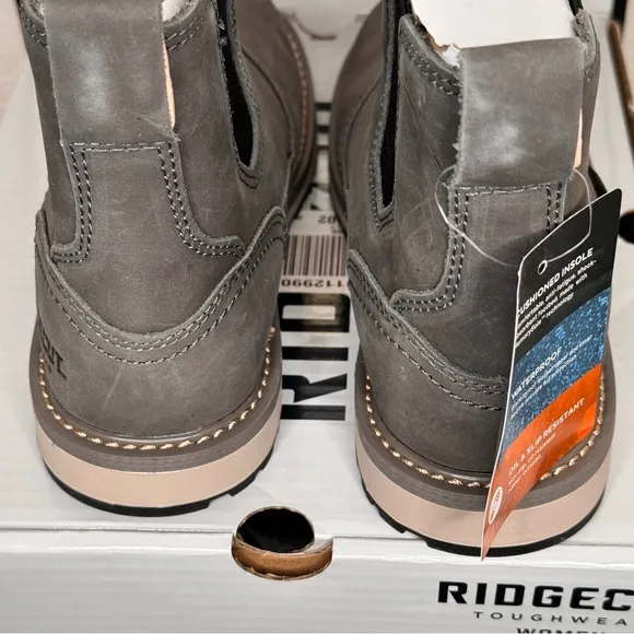 Ridgecut Homesteader Waterproof Chelsea Gray Boots,SZ 7M chore,farm,work,outdoor
