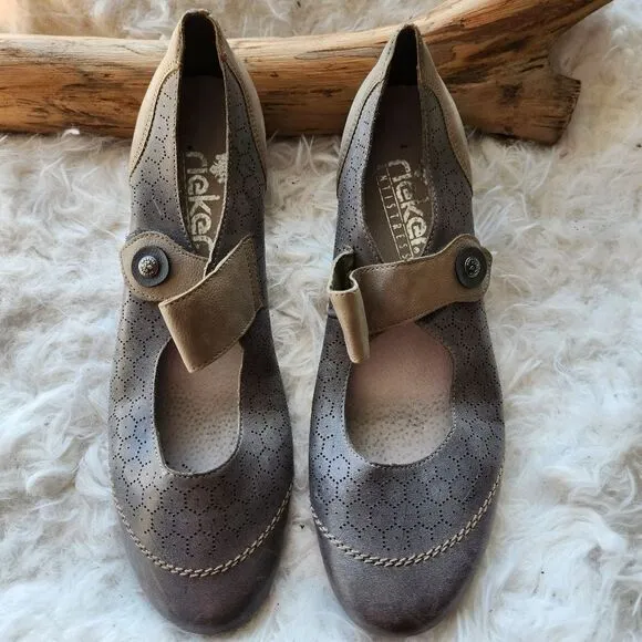 Rieker anti stress 2 tone mary jane shoes