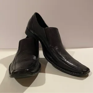 Rock Republic Shoes Men’s 13M Brown Slip Ons Leather Square Toes
