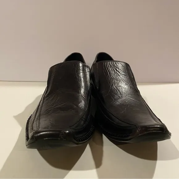 Rock Republic Shoes Men’s 13M Brown Slip Ons Leather Square Toes
