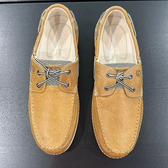 Rockport Brown Leather Boat Shoe - 10 Wide