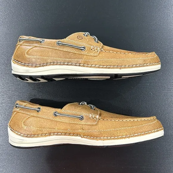 Rockport Brown Leather Boat Shoe - 10 Wide