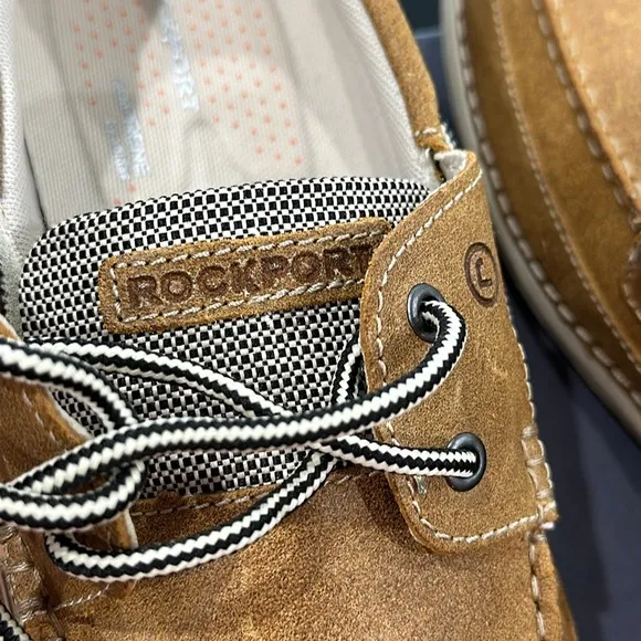 Rockport Brown Leather Boat Shoe - 10 Wide