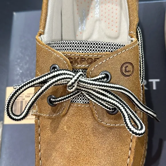 Rockport Brown Leather Boat Shoe - 10 Wide