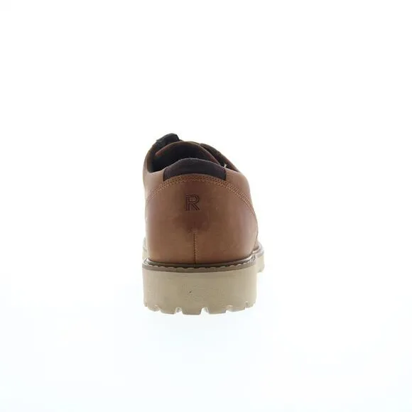 Rockport Mens Maverick Plain Toe Oxofrd Brown Shoes (NWT)