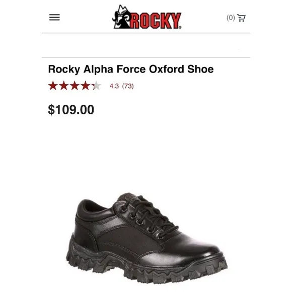ROCKY BOOTS Alpha Force Oxford Shoes