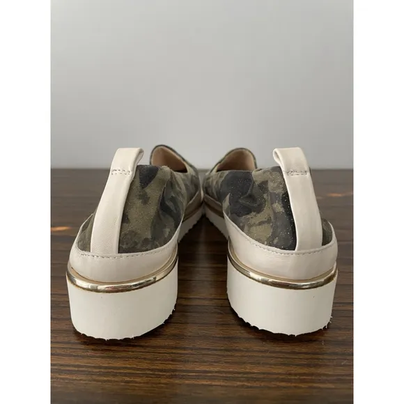 Ron White Made In Italy Platform Slip On Camo Shoes Women’s 8.5-9 US euro 39.5