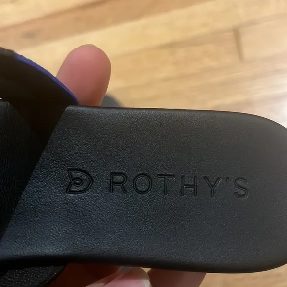 Rothy’s 💥retired 💥 black triple band sandals