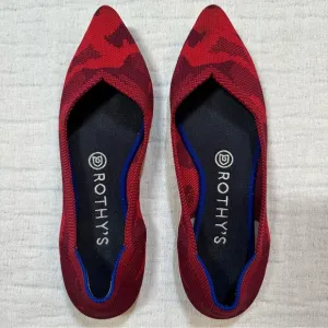 Rothy's The Point Red Camo Women's 7 Slip On Shoes