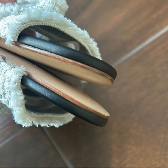 Rothy’s Triple Band Sandal in Seashell 7.5