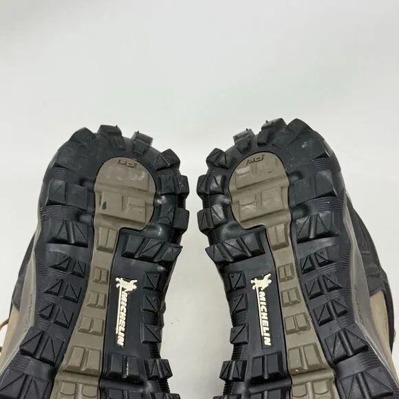 Salewa Wander GoreTex Hiking Shoes Mens 10.5 Brown Leather Goodyear Tread