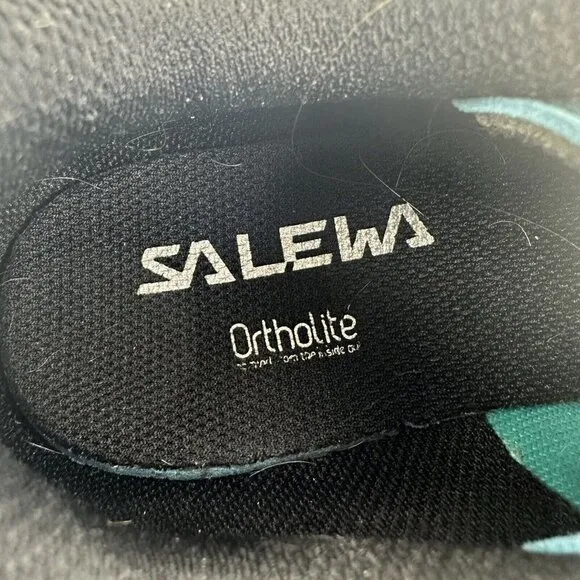 Salewa WS Lite Train K Shoes 6.5 Blue Pink Hiking Michelin Sole Womens Sneaker