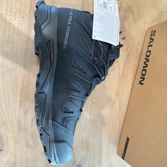 Salomon Black Athletic Shoes with Rugged Traction