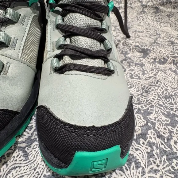 Salomon Kids' Green and Black Hiking Shoes 1