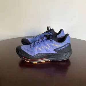 Salomon pulsar trail women’s violet blue and black running outdoor shoes size 9