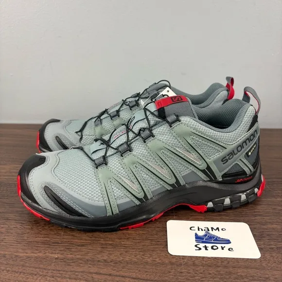 Salomon XA Pro 3D GTX Gray Trail Hiking Running Shoes 145464 Men’s Sz