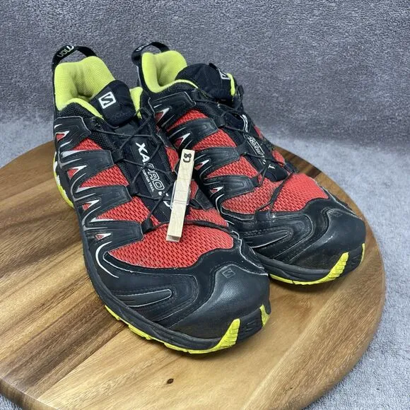 Salomon XA Pro 3D Men's Size 11 Red Yellow Trail Running Hiking Shoes Sneakers
