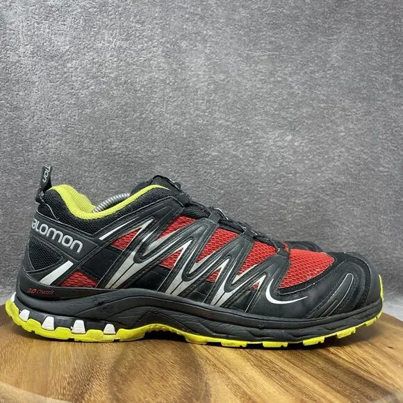 Salomon XA Pro 3D Men's Size 11 Red Yellow Trail Running Hiking Shoes Sneakers