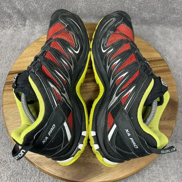 Salomon XA Pro 3D Men's Size 11 Red Yellow Trail Running Hiking Shoes Sneakers