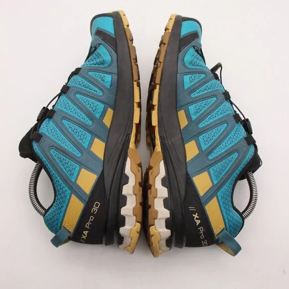 Salomon XA Pro 3D V8 Men's 7 Drawstring Blue Trail Running Hiking Shoes 414399