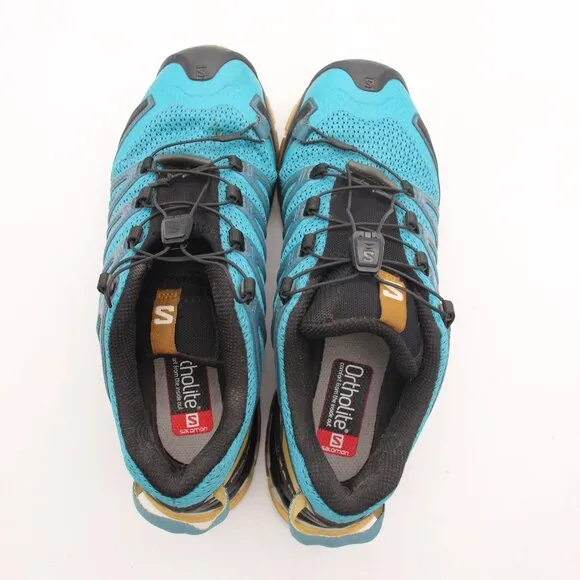 Salomon XA Pro 3D V8 Men's 7 Drawstring Blue Trail Running Hiking Shoes 414399