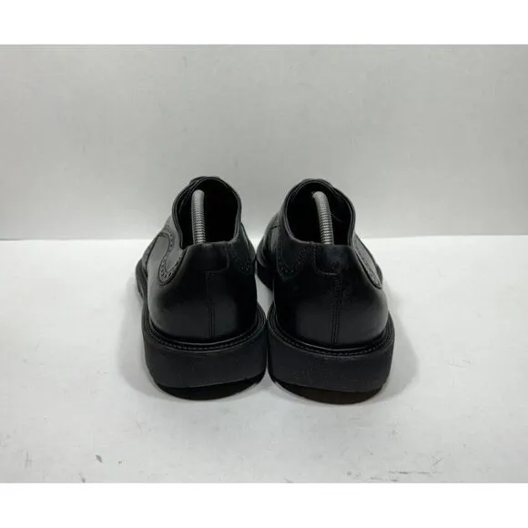 Salvatore Ferragamo Concorde Mens 10.5 EE Wide Black Calf Leather Wingtip Shoes