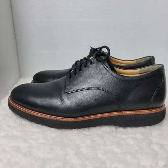 Samuel Hubbard Men's Size 11.5  Founder Shoes Black Leather M2100-048