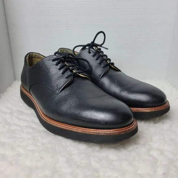 Samuel Hubbard Men's Size 11.5  Founder Shoes Black Leather M2100-048