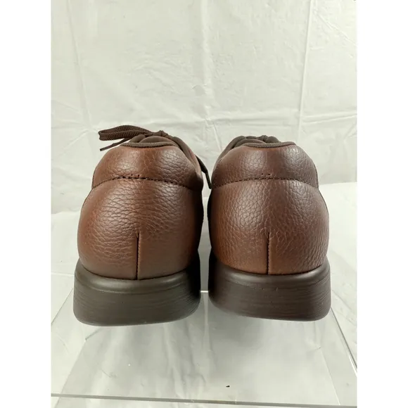 Sas Bout Time Lace Up Loafer Brown Pebble Leather Men's size 14 M