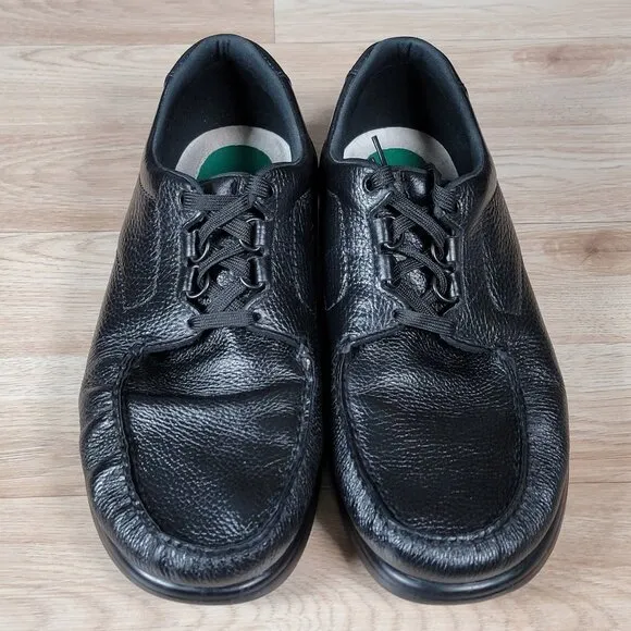 SAS Bout Time Shoes Mens Size 14 Wide Black Leather Pinch Toe Made in USA