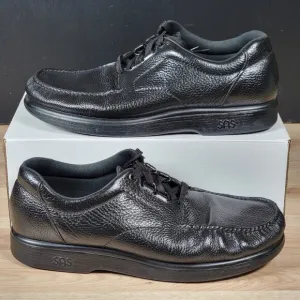 SAS Bout Time Shoes Mens Size 14 Wide Black Leather Pinch Toe Made in USA