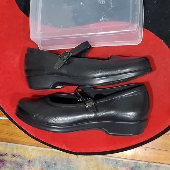 SAS Maria Mary Jane Shoes in Black Size 11 WW or Double Wide