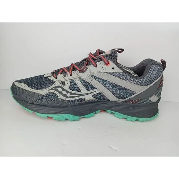 SAUCONY Excursion TR8 Women’s Trail Running Shoes 10 Gray Aqua Pink S15203-4
