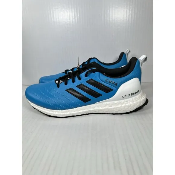 Size 10 Mens Adidas Ultraboost x Copa &quot;Charlotte FC&quot; HQ5904 Blue White Black NEW