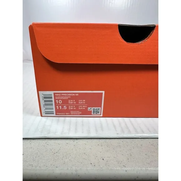 Size 10 Mens Nike Precision 7 Basketball Sneaker Shoes Black FN4322-001 NEW