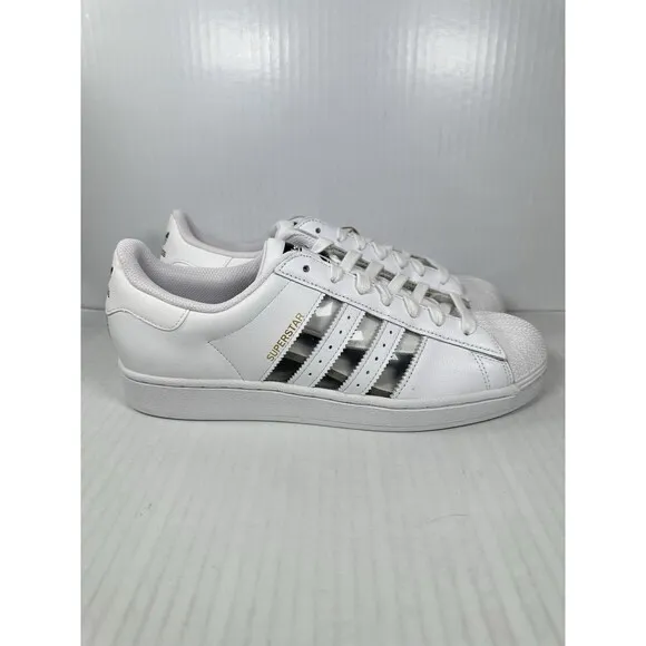 Size 10.5 Adidas Superstar Transparent Men's Shoes Sneaker Cloud White FY7717