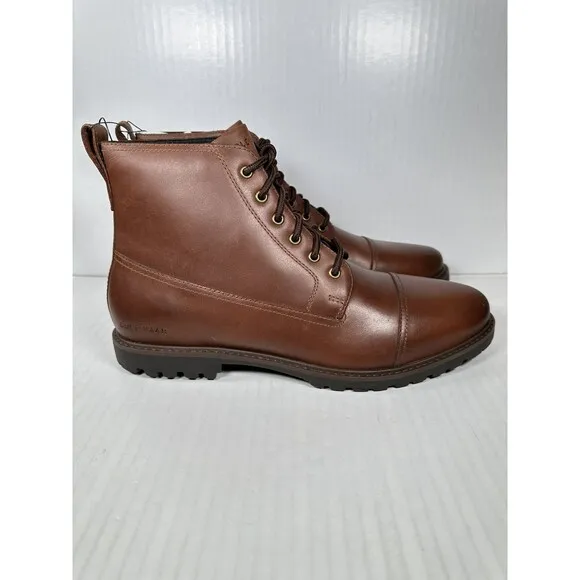 Size 10.5 COLE HAAN Men's Original Grand  Lug Boots Brown (Bayou Color) NEW