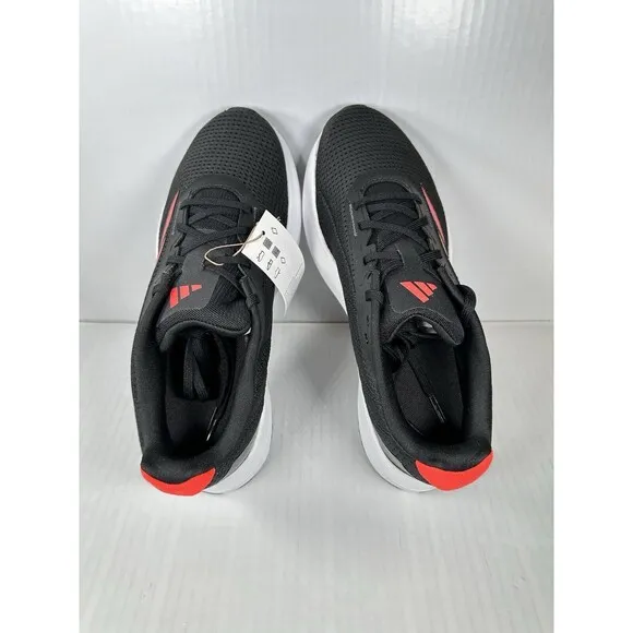 Size 10.5 Mens adidas DURAMO SL SHOES Core Black / Solar Red / Grey Six IF9483
