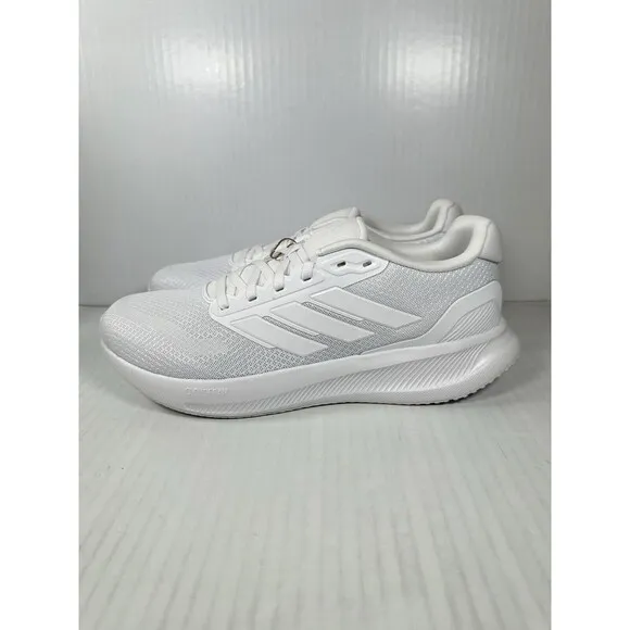 Size 10.5 Men’s adidas Runfalcon 5 Athletic Running Shoes White IH7757 NEW