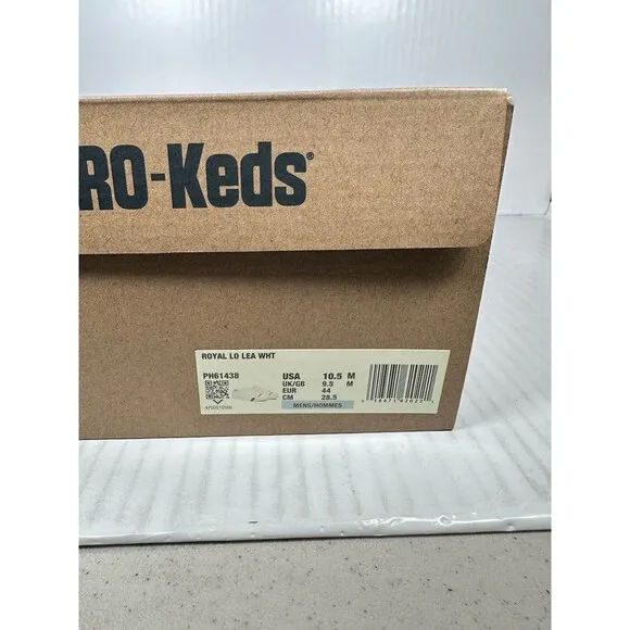 Size 10.5 Pro-Keds Royal Lo Lace Up White Shoes Sneaker Mens PH61438 NEW