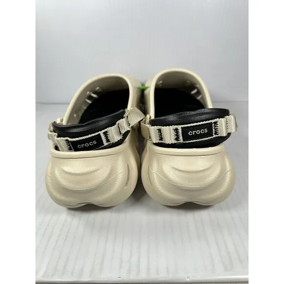 Size 11 Mens Crocs Echo Clog Bone/Black 207937-2YJ BRAND NEW