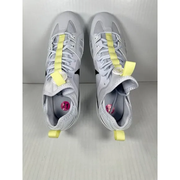 Size 11 Nike Men's Huarache 9 Varsity LAX SE FZ3620-001 Grey White Lacrosse